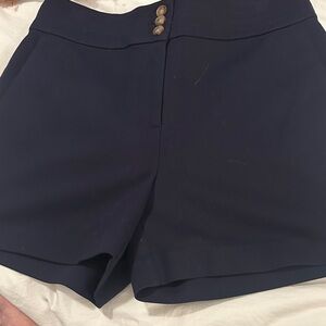 LOFT High Waist Navy Women's Shorts